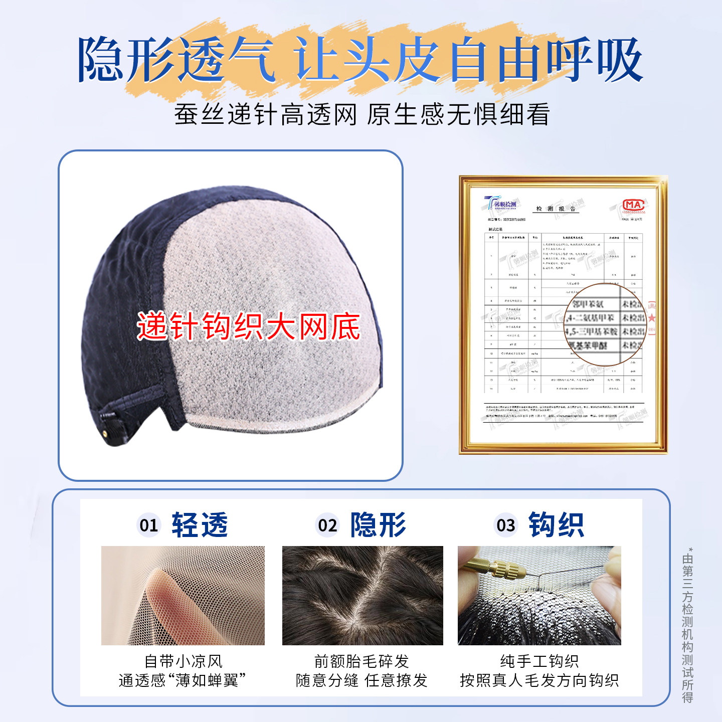 假发全头套女短卷发永久定型烫真人辫子发减龄递针手织高透气妈妈 - 图3