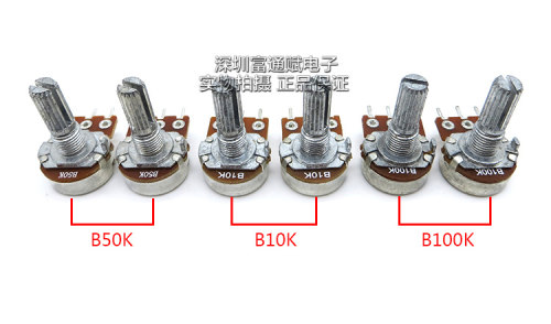 优质台湾料WH148型单联B10K音量可调电压电流电位器15000次长寿命 - 图3