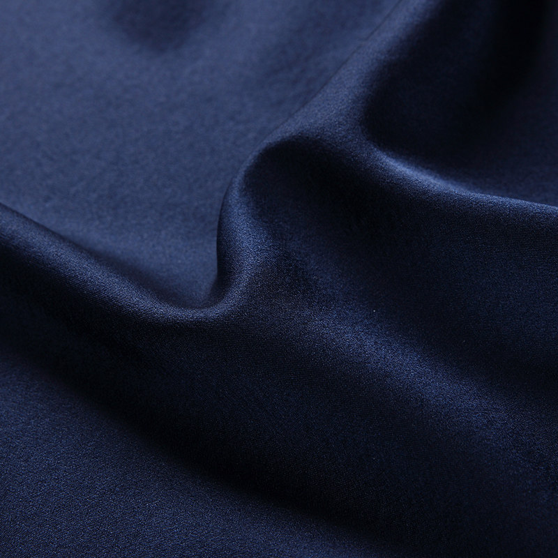 男长袖春秋弹力丝绸缎面商务衬衫 捕狼人服饰衬衫