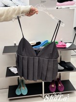 UNANSWERED Korea Dongdaemun 2023 Winter new womens clothing short frescoed harness vest woman