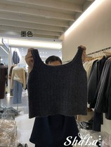 HUE Korea East gate 2023 Winter new womens clothing Lean Version Casual 100 Lap Pure Color Vest Woman