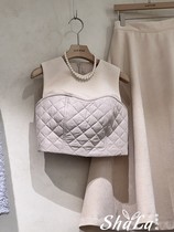 Salondemag Korea East gate 2023 Winter new womens fashion foreign gas splicing zipped vest