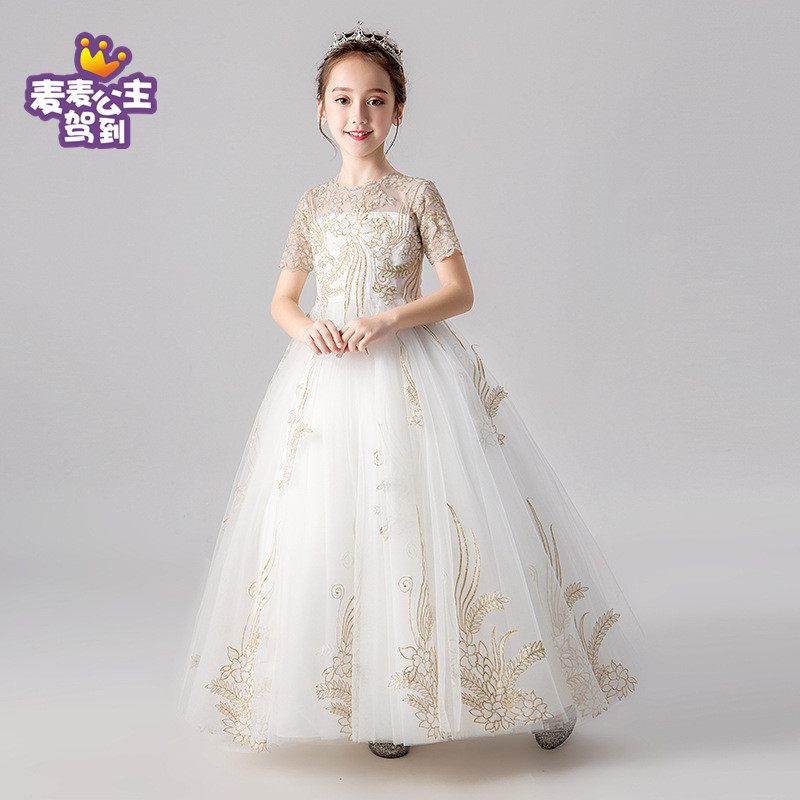 走秀裙子礼服蓬蓬裙女童长裙公主裙中大童蕾丝连衣裙儿童钢琴大码,淘宝优惠券,粉丝福利购,淘宝优惠卷