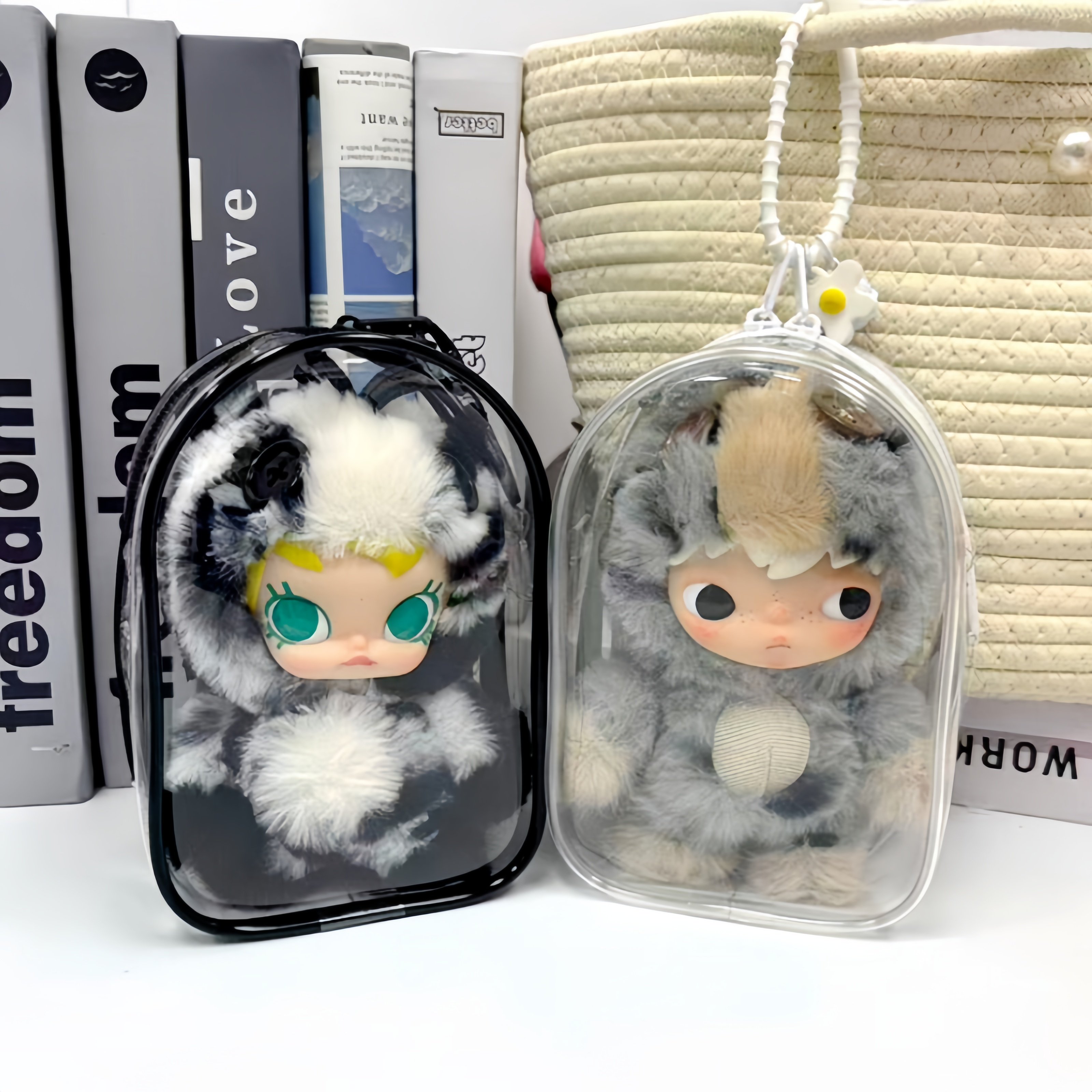 泡泡玛特马力全开高透遛娃包新年限定18cm加宽版防尘收纳15cm仓包,淘宝优惠券,粉丝福利购,淘宝优惠卷