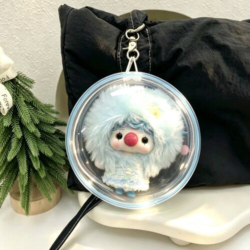 李宇春CHOUCHOU娃包同款毛绒挂件保护套玩偶防尘收纳展示遛娃包挂 - 图1