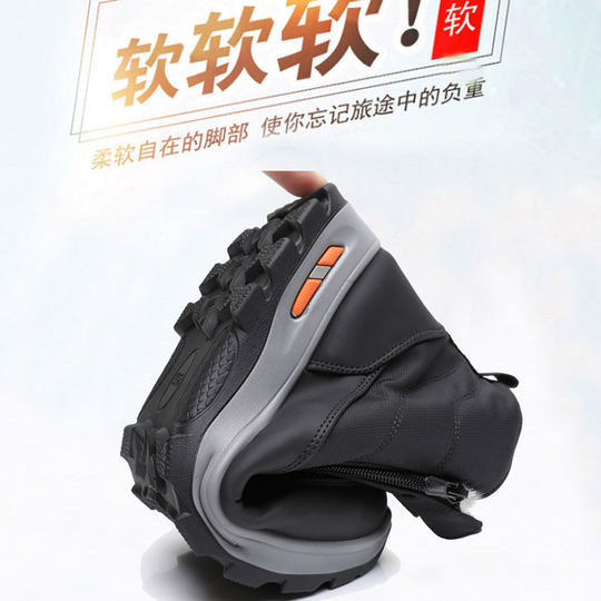 老北京布鞋冬老人棉鞋男加绒保暖羊毛鞋防滑防水休闲爸爸鞋雪地靴