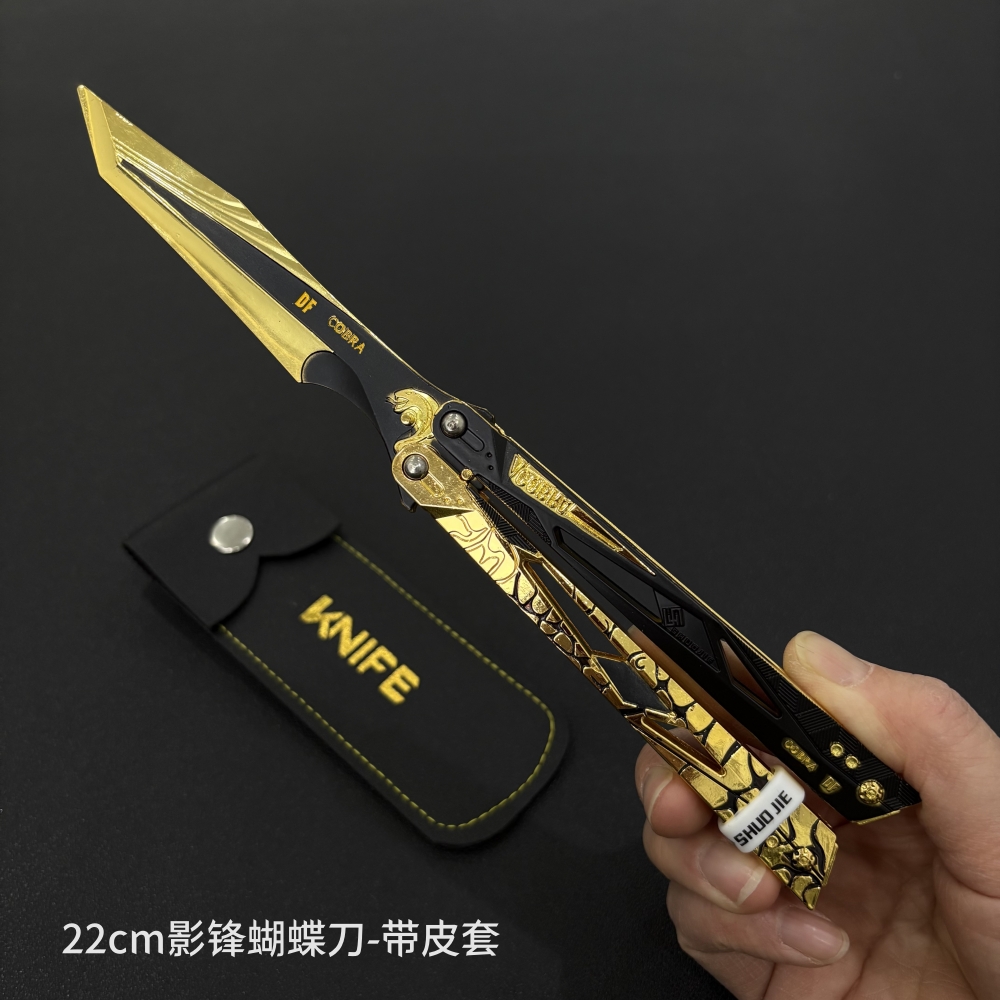 三角洲行动影锋蝴蝶刀金属近战武器模型怜悯折叠爪子刀玩具摆件 - 图1