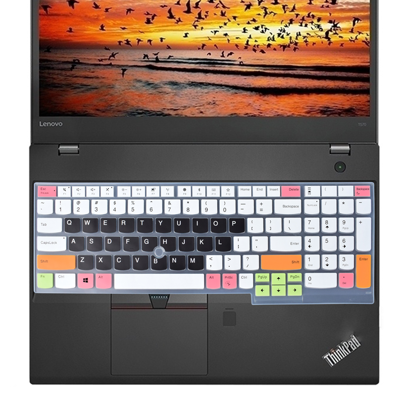 适用联想ThinkPad T570 T580 E590 P51S笔记本键盘保护贴膜15.6英寸E580 E585 E595 P52S P52电脑防尘罩 - 图0