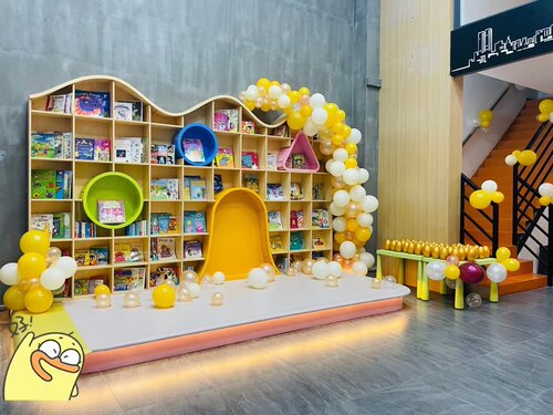 整墙定制书柜门洞弧形书架幼儿园绘本馆阅读室活动区创意弧形书柜 - 图2