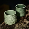 Chinese ceramic master carving Kung Fu tea set