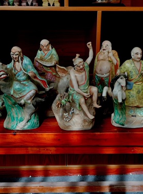 十八罗汉雕像景德镇陶瓷人物站像寺庙佛堂佛像装饰小号罗汉像摆件