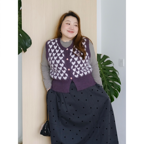 zooobaby10/20韩系简约波点气质设计感宽松A字裙女高腰简约百搭 - 图3