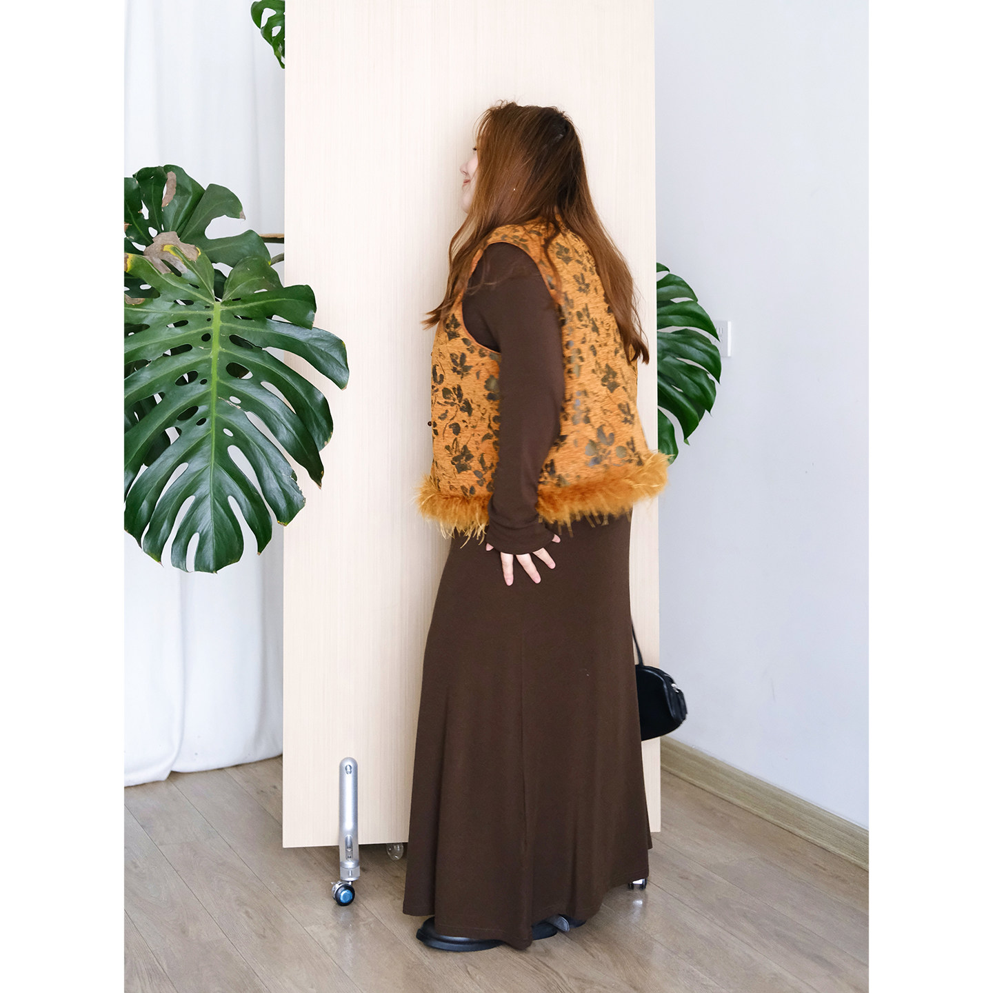 zooobaby12/24韩系简约圆领盘扣提花马甲女显瘦百搭毛边马夹外套,淘宝优惠券,粉丝福利购,淘宝优惠卷