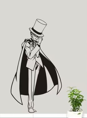 名侦探柯南怪盗基德装饰墙贴