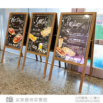 Wooden Billboard Exhibition Rack Poster MAGNETIC POP POP PUBLICITY SINGLE SHOW SHELF BRACKET ADVERTISING RACK FLOOR TYPE