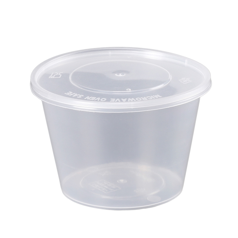 1000ml一次性餐盒圆形带有孔盖饭盒汤碗冒菜外卖便当打包碗300套