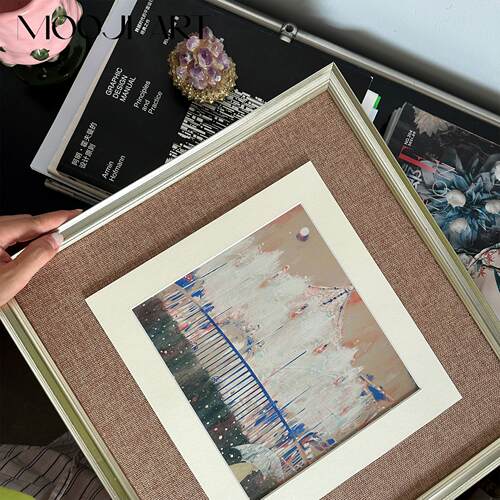 旋转木马】木吉现代中古小众艺术装饰画卧室床头挂画客厅沙发壁画 - 图2