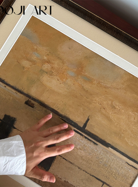 暮色】木吉艺术法式复古客厅装饰画玄关中古风高级感餐厅挂画