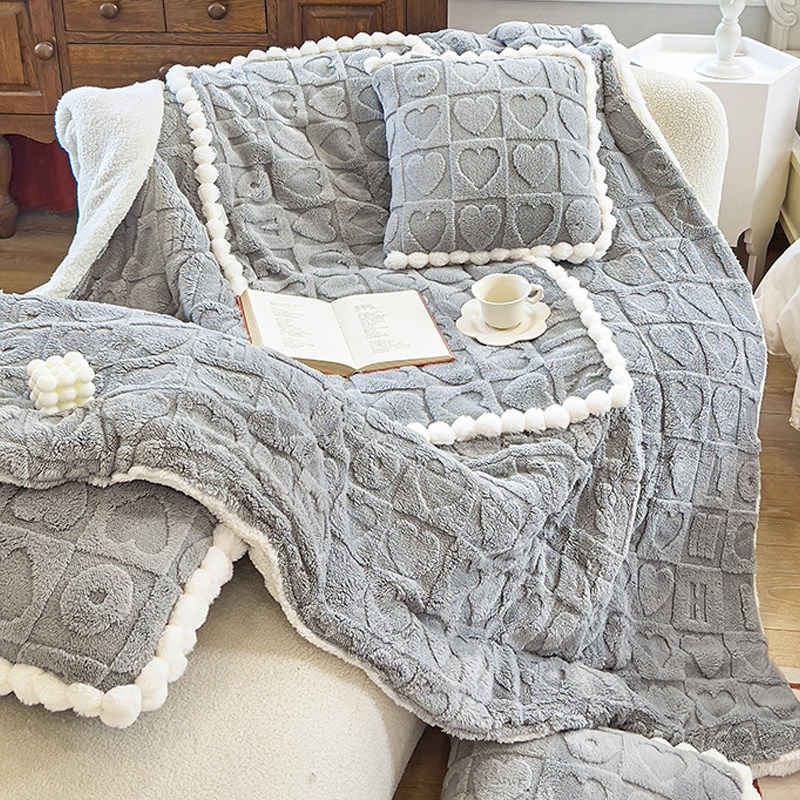 蓝色抱枕被子两用纯色汽车靠背沙发靠垫办公室午休被水晶绒加厚冬,淘宝优惠券,粉丝福利购,淘宝优惠卷