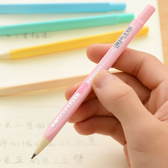 韩国文具 真彩 创意 三角活动铅笔 全自动出芯 写不断铅笔 学生