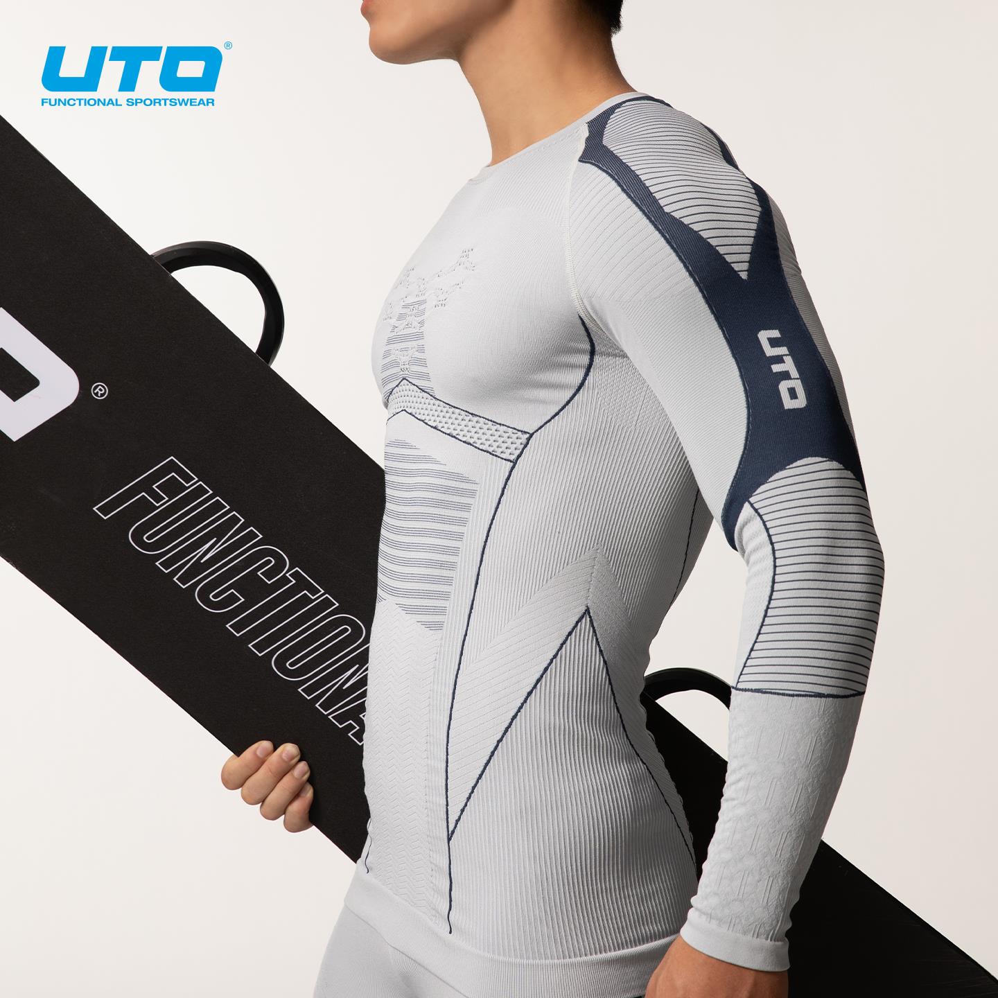 UTO悠途向雪系列压缩速干衣套装男女户外运动滑雪保暖打底套装 - 图1