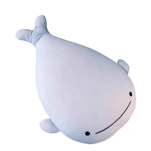 冰丝鲸鱼纳米粒子填充泡沫颗粒儿童玩具夏天冰凉床上睡觉礼物抱枕 - 图3
