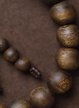 绿棋楠 素珠 10mm 19颗 手串木简约盘玩文玩念珠送礼