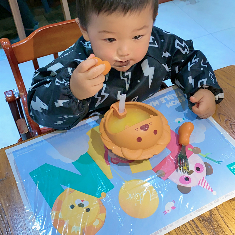 韩国K-MOM餐垫宝宝婴儿童一次性便携外出餐桌垫吃饭防水桌布kmom-图2