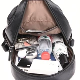 Рюкзак, модная универсальная вместительная и большая сумка через плечо для путешествий, из натуральной кожи, городской стиль, в корейском стиле