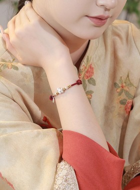 马到成功足银999红绳手链2026生肖马本命年红手绳小众手链编织绳