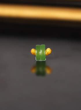 天然俄料碧玉散珠4x1.2mm 1951号 乌兰海苹果绿配珠隔珠 一物一图