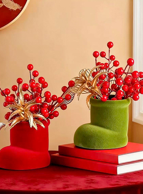 新年春节发财红果福桶家居装饰品