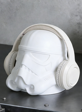 创意白兵头盔耳机支架挂架摆件