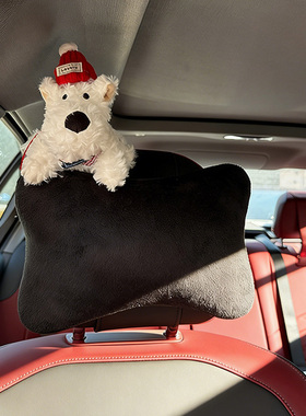 可爱西高地小狗毛绒车挂钩