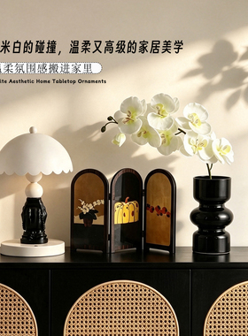 法式中古风电视柜软装高颜值摆件