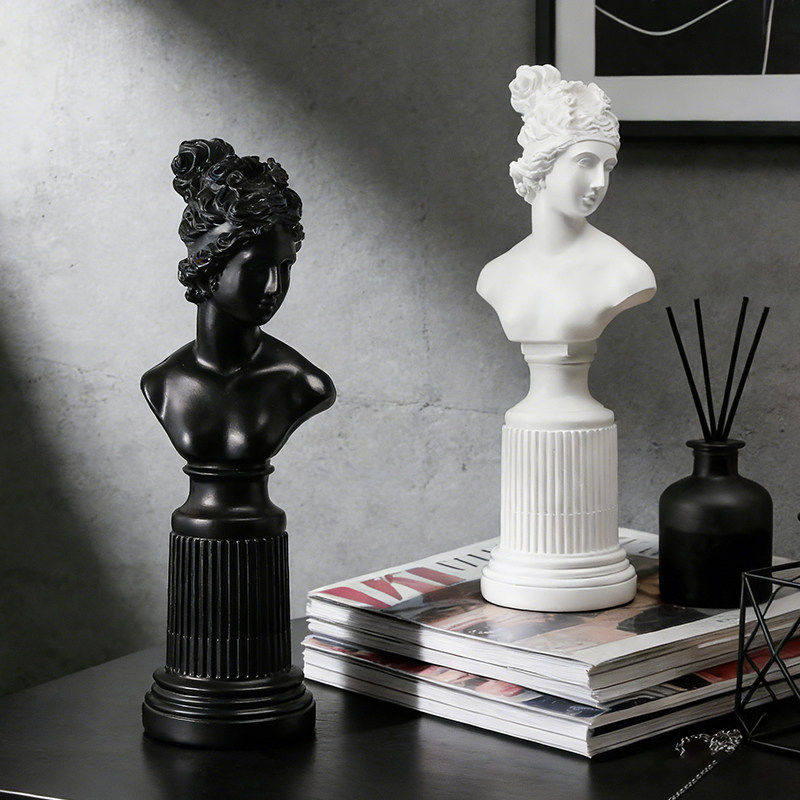 艺术感复古女神头像雕塑摆件家居装饰品办公室酒柜高级感艺术摆件,淘宝优惠券,粉丝福利购,淘宝优惠卷