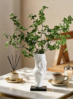 新中式创意马头饮水花瓶摆件