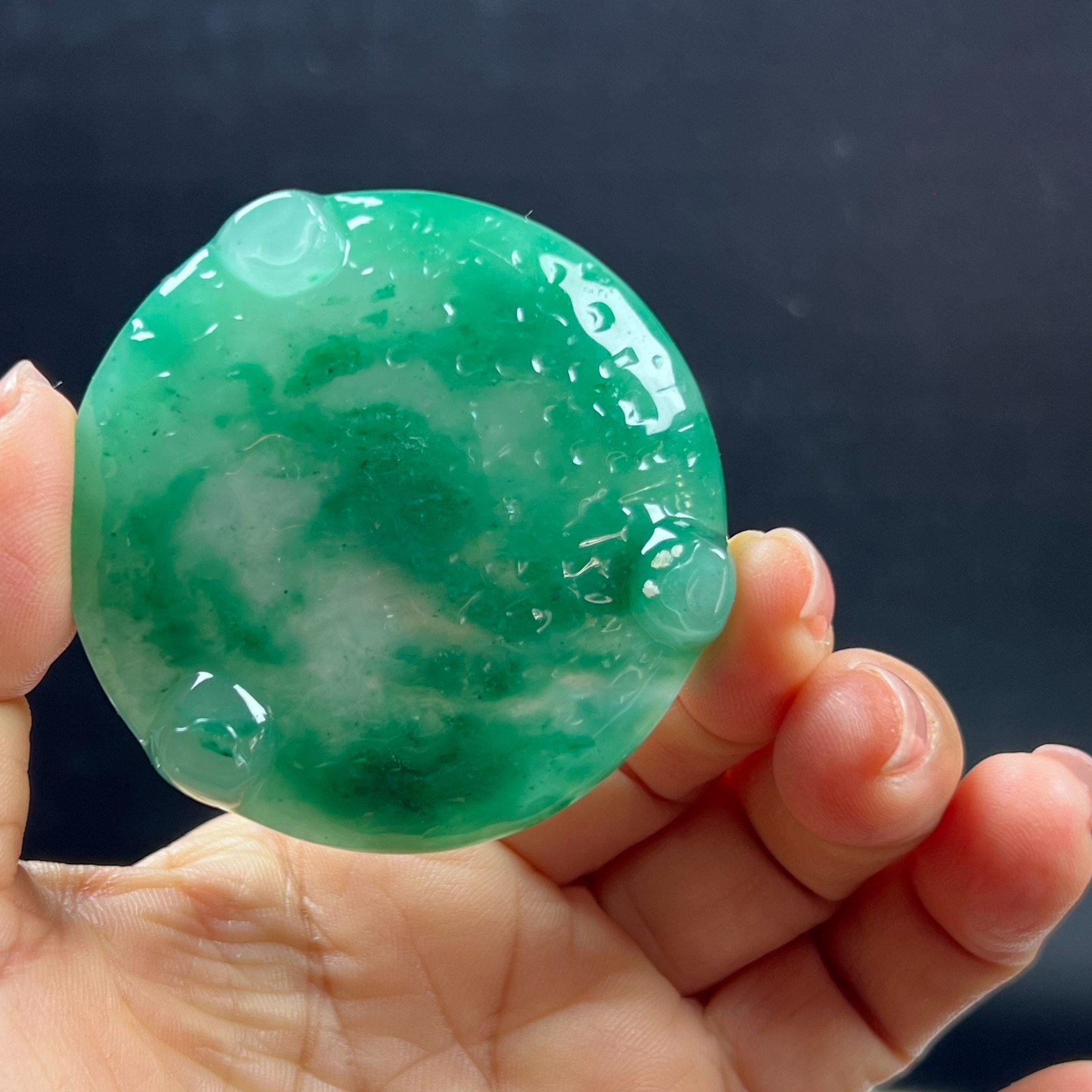 天然玉石精品珠宝高冰飘翠绿色非洲翠玉龙凤香炉摆件送礼,淘宝优惠券,粉丝福利购,淘宝优惠卷