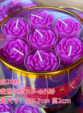 九紫离火莲花无烟酥油长明供佛灯