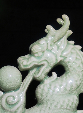 谦泰汝窑开业乔迁中式家居摆件