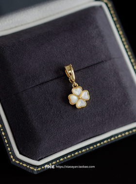 立体四叶草可掰活扣吊坠