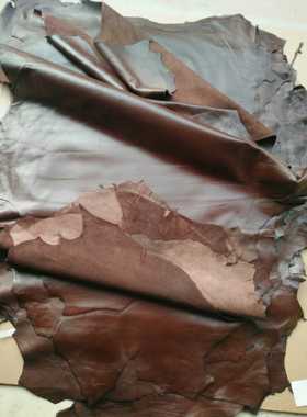 真皮头层绵羊皮皮料手工DIY复古箱包鞋子机车服皮料厚度1.0mm面料