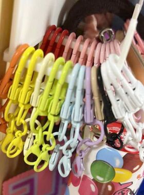 糖果色烤漆旋转门扣挂龙虾扣多色公仔包包钥匙扣拼豆diy饰品配件