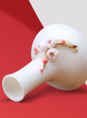 中古风陶土植物造型家居摆件