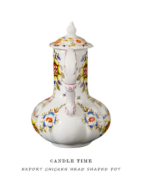出口意大利陶瓷鸡头造型装饰壶