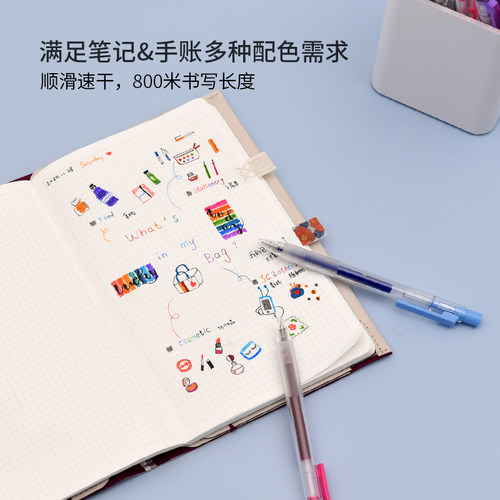 KACO TURBO得宝彩色按动中性笔盒装大容量防水速干耐写宝DuraBall - 图2