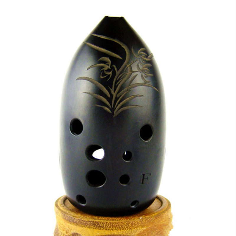 黑梨埙专业演奏考级10孔十孔双腔初学古埙F调G调成人学生笔筒乐器,淘宝优惠券,粉丝福利购,淘宝优惠卷