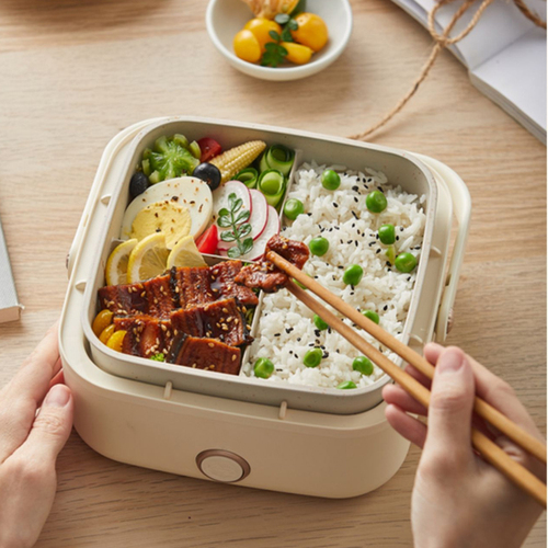 小熊免注水电热饭盒加热便当盒上班族带饭神器保温饭盒可插电加热