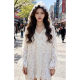 ເສື້ອລູກໄມ້ jacquard lace versatile French hooded heavy industry hooded hollow fashion sleeves long breathable