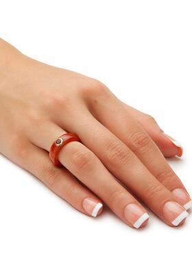 美国代购翡翠戒指镶嵌宝石